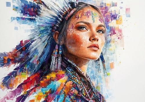 Puzzle 120 Teile Erwachsene Klassische Puzzle Farbe Frau Perfekt Um Die ProblemlöSungsfäHigkeiten Zu Verbessern, FöRdert Konzentration und Geduld, für Erwachsene und Kinder Ab 14 Jahren 25x20 cm G-1 von Cohnpjng