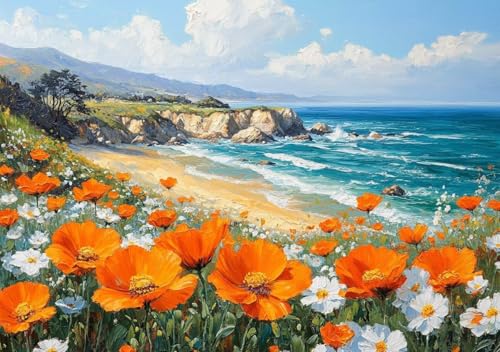 Puzzle 120 Teile Erwachsene Klassische Puzzle Malerischer Strand, Um Die ProblemlöSungsfäHigkeiten Zu Verbessern, FöRdert Konzentration und Geduld, Erwachsene und Kinder Ab 14 Jahren 25x20 cm I-4 von Cohnpjng