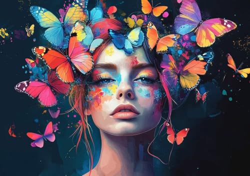Puzzle 120 Teile Frau Blume, Puzzle Erwachsene XXL 25x20 cm EIN Herausforderndes RäTsel ImpossiblePuzzle, Puzzlespiele für Die Ganze Familie, Compact Box Mit Poster Geschenke für Frauen/MäNner P-5 Puzzle 120 Teile Frau Blume, Puzzle Erwachsene XXL 25x20 cm EIN Herausforderndes RäTsel ImpossiblePuzzle, Puzzlespiele für Die Ganze Familie, Compact Box Mit Poster Geschenke für Frauen/MäNner P-5 von Cohnpjng