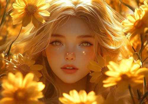 Puzzle 1500 Teile Erwachsene Klassische Puzzle Frau Perfekt Um Die ProblemlöSungsfäHigkeiten Zu Verbessern, FöRdert Konzentration und Geduld, für Erwachsene und Kinder Ab 14 Jahren 87x57 cm B-0 von Cohnpjng