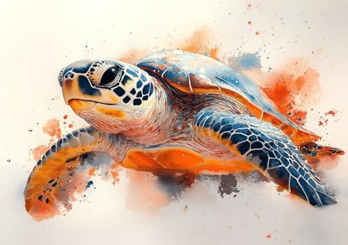 Puzzle 1500 Teile Erwachsene Klassische Puzzle Meeresschildkröten, Um Die ProblemlöSungsfäHigkeiten Zu Verbessern, FöRdert Konzentration und Geduld, Erwachsene und Kinder Ab 14 Jahren 87x57 cm J-8 von Cohnpjng