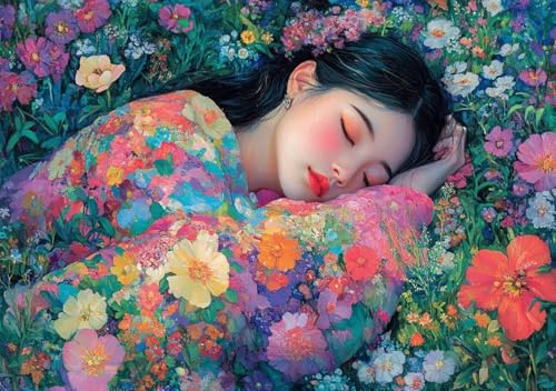 Puzzle 1500 Teile Erwachsene Klassische Puzzle Schlafende Frau Perfekt Um Die ProblemlöSungsfäHigkeiten Zu Verbessern, FöRdert Konzentration und Geduld, Erwachsene und Kinder Ab 14 Jahren 87x57 cm I-7 von Cohnpjng