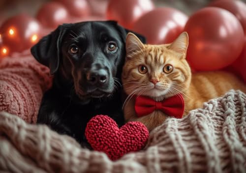 Puzzle 1500 Teile Erwachsene Klassische Puzzle Süße Tiere Perfekt Um Die ProblemlöSungsfäHigkeiten Zu Verbessern, FöRdert Konzentration und Geduld, für Erwachsene und Kinder Ab 14 Jahren 87x57 cm J-4 von Cohnpjng
