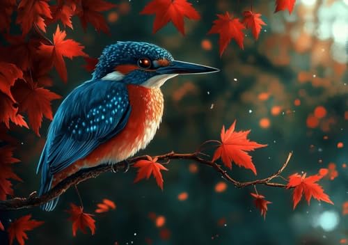 Puzzle 1500 Teile Erwachsene Klassische Puzzle Vogel Perfekt Um Die ProblemlöSungsfäHigkeiten Zu Verbessern, FöRdert Konzentration und Geduld, für Erwachsene und Kinder Ab 14 Jahren 87x57 cm V-5 von Cohnpjng