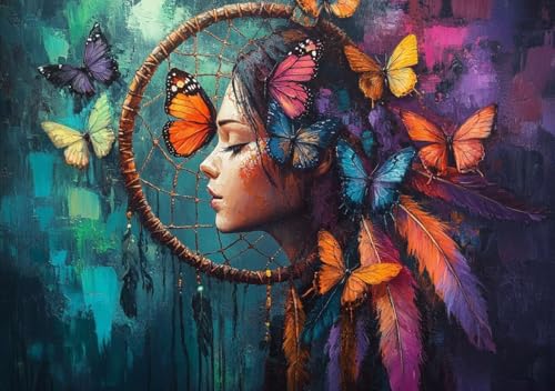 Puzzle 1500 Teile Traumfänger, Puzzle Erwachsene XXL 87x57 cm EIN Herausforderndes RäTsel ImpossiblePuzzle, Puzzlespiele für Die Ganze Familie, Compact Box Mit Poster Geschenke für Frauen/MäNner Q-3 Puzzle 1500 Teile Traumfänger, Puzzle Erwachsene XXL 87x57 cm EIN Herausforderndes RäTsel ImpossiblePuzzle, Puzzlespiele für Die Ganze Familie, Compact Box Mit Poster Geschenke für Frauen/MäNner Q-3 von Cohnpjng