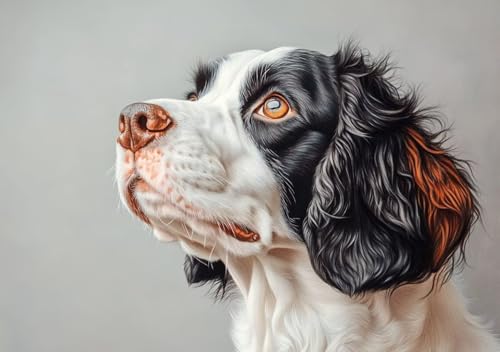 Puzzle 200 Teile 5D DIY Erwachsene Klassische Puzzle Hund Perfekt Um Die ProblemlöSungsfäHigkeiten Zu Verbessern, FöRdert Konzentration und Geduld, für Erwachsene und Kinder Ab 14 Jahren 35x25 cm A-5 von Cohnpjng