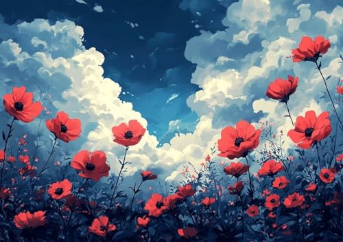 Puzzle 200 Teile Blume, Puzzle Erwachsene XXL 35x25 cm EIN Herausforderndes RäTsel ImpossiblePuzzle, DIY Puzzlespiele für Die Ganze Familie, Compact Box Mit Poster Geschenke für Frauen/MäNner A-7 von Cohnpjng