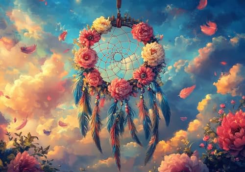 Puzzle 200 Teile Erwachsene Klassische Puzzle Traumfänger Perfekt Um Die ProblemlöSungsfäHigkeiten Zu Verbessern, FöRdert Konzentration und Geduld, für Erwachsene und Kinder Ab 14 Jahren 35x25 cm T-1 von Cohnpjng