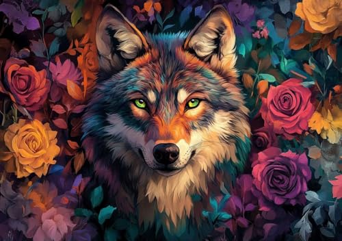Puzzle 200 Teile Erwachsene Klassische Puzzle Wolf und Blume Perfekt Um Die ProblemlöSungsfäHigkeiten Zu Verbessern, FöRdert Konzentration und Geduld, Erwachsene und Kinder Ab 14 Jahren 35x25 cm U-1 Puzzle 200 Teile Erwachsene Klassische Puzzle Wolf und Blume Perfekt Um Die ProblemlöSungsfäHigkeiten Zu Verbessern, FöRdert Konzentration und Geduld, Erwachsene und Kinder Ab 14 Jahren 35x25 cm U-1 von Cohnpjng