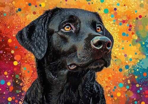 Puzzle 200 Teile Farbiger Hund, Puzzle Erwachsene XXL 35x25 cm EIN Herausforderndes RäTsel ImpossiblePuzzle, Puzzlespiele für Die Ganze Familie, Compact Box Mit Poster Geschenke für Frauen/MäNner A-5 Puzzle 200 Teile Farbiger Hund, Puzzle Erwachsene XXL 35x25 cm EIN Herausforderndes RäTsel ImpossiblePuzzle, Puzzlespiele für Die Ganze Familie, Compact Box Mit Poster Geschenke für Frauen/MäNner A-5 von Cohnpjng
