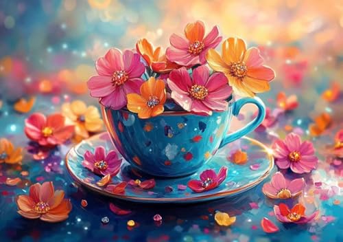 Puzzle 2000 Teile Erwachsene Klassische Puzzle Blume Perfekt Um Die ProblemlöSungsfäHigkeiten Zu Verbessern, FöRdert Konzentration und Geduld, für Erwachsene und Kinder Ab 14 Jahren 100x70 cm T-3 von Cohnpjng