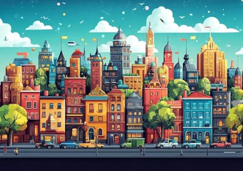 Puzzle 2000 Teile Erwachsene Klassische Puzzle Bunte Stadt Perfekt Um Die ProblemlöSungsfäHigkeiten Zu Verbessern, FöRdert Konzentration und Geduld, Erwachsene und Kinder Ab 14 Jahren 100x70 cm D-8 Puzzle 2000 Teile Erwachsene Klassische Puzzle Bunte Stadt Perfekt Um Die ProblemlöSungsfäHigkeiten Zu Verbessern, FöRdert Konzentration und Geduld, Erwachsene und Kinder Ab 14 Jahren 100x70 cm D-8 von Cohnpjng