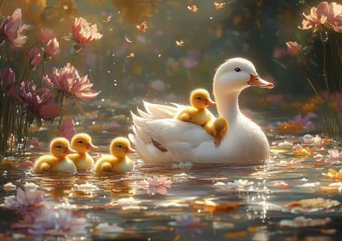 Puzzle 2000 Teile Erwachsene Klassische Puzzle Ente Perfekt Um Die ProblemlöSungsfäHigkeiten Zu Verbessern, FöRdert Konzentration und Geduld, für Erwachsene und Kinder Ab 14 Jahren 100x70 cm T-5 von Cohnpjng