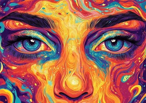 Puzzle 2000 Teile Erwachsene Klassische Puzzle Farbe Frau Perfekt Um Die ProblemlöSungsfäHigkeiten Zu Verbessern, FöRdert Konzentration und Geduld, für Erwachsene und Kinder Ab 14 Jahren 100x70 cm L-8 von Cohnpjng