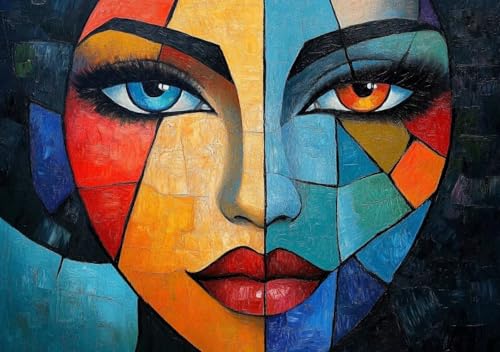 Puzzle 2000 Teile Erwachsene Klassische Puzzle Farbe Frau Perfekt Um Die ProblemlöSungsfäHigkeiten Zu Verbessern, FöRdert Konzentration und Geduld, für Erwachsene und Kinder Ab 14 Jahren 100x70 cm V-9 von Cohnpjng