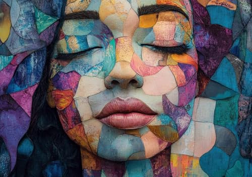 Puzzle 2000 Teile Erwachsene Klassische Puzzle Farbe Frau Perfekt Um Die ProblemlöSungsfäHigkeiten Zu Verbessern, FöRdert Konzentration und Geduld, für Erwachsene und Kinder Ab 14 Jahren 100x70 cm V-2 von Cohnpjng