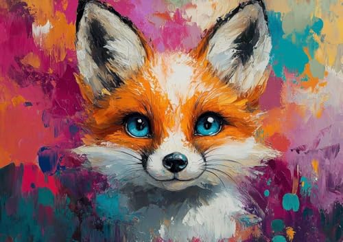 Puzzle 2000 Teile Erwachsene Klassische Puzzle Farbe Fuchs Perfekt Um Die ProblemlöSungsfäHigkeiten Zu Verbessern, FöRdert Konzentration und Geduld, Erwachsene und Kinder Ab 14 Jahren 100x70 cm E-2 von Cohnpjng