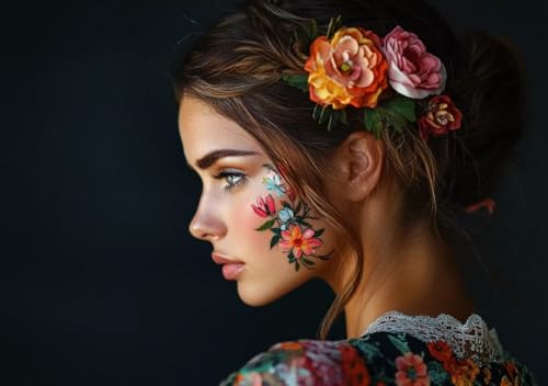 Puzzle 2000 Teile Erwachsene Klassische Puzzle Frau Blume Perfekt Um Die ProblemlöSungsfäHigkeiten Zu Verbessern, FöRdert Konzentration und Geduld, für Erwachsene und Kinder Ab 14 Jahren 100x70 cm N-5 von Cohnpjng