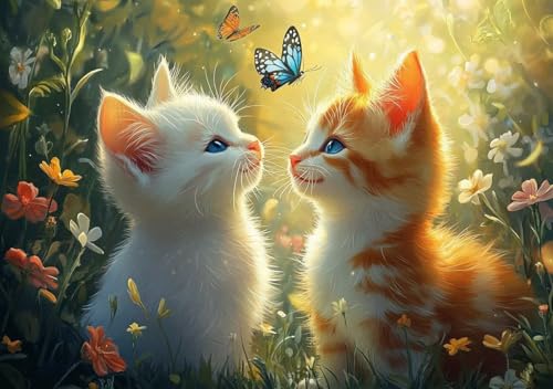 Puzzle 2000 Teile Erwachsene Klassische Puzzle Katze Perfekt Um Die ProblemlöSungsfäHigkeiten Zu Verbessern, FöRdert Konzentration und Geduld, für Erwachsene und Kinder Ab 14 Jahren 100x70 cm F-0 von Cohnpjng