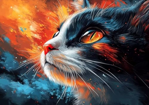 Puzzle 2000 Teile Erwachsene Klassische Puzzle Katze Perfekt Um Die ProblemlöSungsfäHigkeiten Zu Verbessern, FöRdert Konzentration und Geduld, für Erwachsene und Kinder Ab 14 Jahren 100x70 cm U-1 von Cohnpjng