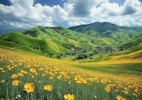 Puzzle 2000 Teile Erwachsene Klassische Puzzle Landschaft Perfekt Um Die ProblemlöSungsfäHigkeiten Zu Verbessern, FöRdert Konzentration und Geduld, für Erwachsene und Kinder Ab 14 Jahren 100x70 cm H-0 von Cohnpjng