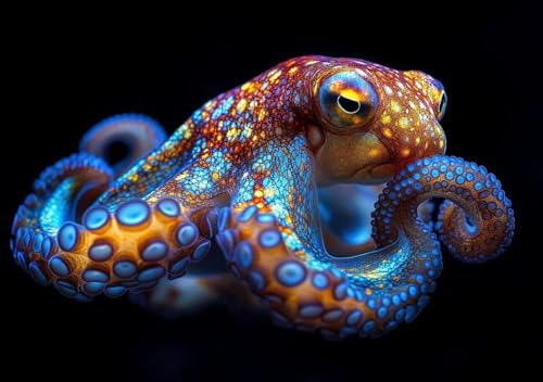 Puzzle 2000 Teile Erwachsene Klassische Puzzle Oktopus Perfekt Um Die ProblemlöSungsfäHigkeiten Zu Verbessern, FöRdert Konzentration und Geduld, für Erwachsene und Kinder Ab 14 Jahren 100x70 cm R-2 von Cohnpjng