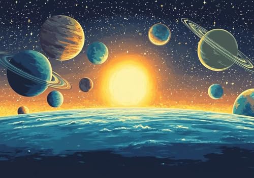 Puzzle 2000 Teile Erwachsene Klassische Puzzle Planet Perfekt Um Die ProblemlöSungsfäHigkeiten Zu Verbessern, FöRdert Konzentration und Geduld, für Erwachsene und Kinder Ab 14 Jahren 100x70 cm D-9 von Cohnpjng