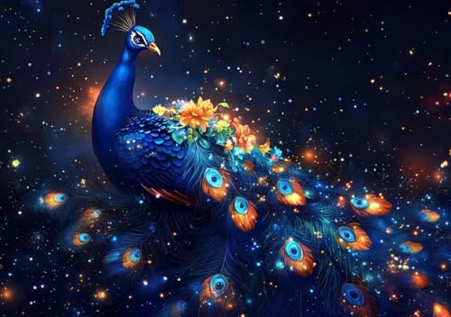 Puzzle 2000 Teile Pfau, Puzzle Erwachsene XXL 100x70 cm EIN Herausforderndes RäTsel ImpossiblePuzzle, DIY Puzzlespiele für Die Ganze Familie, Compact Box Mit Poster Geschenke für Frauen/MäNner Y-1 von Cohnpjng