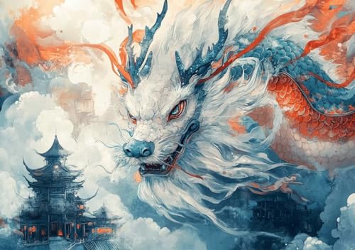 Puzzle 300 Teile Drachen, Puzzle Erwachsene XXL 52x38 cm EIN Herausforderndes RäTsel ImpossiblePuzzle, DIY Puzzlespiele für Die Ganze Familie, Compact Box Mit Poster Geschenke für Frauen/MäNner I-2 Puzzle 300 Teile Drachen, Puzzle Erwachsene XXL 52x38 cm EIN Herausforderndes RäTsel ImpossiblePuzzle, DIY Puzzlespiele für Die Ganze Familie, Compact Box Mit Poster Geschenke für Frauen/MäNner I-2 von Cohnpjng