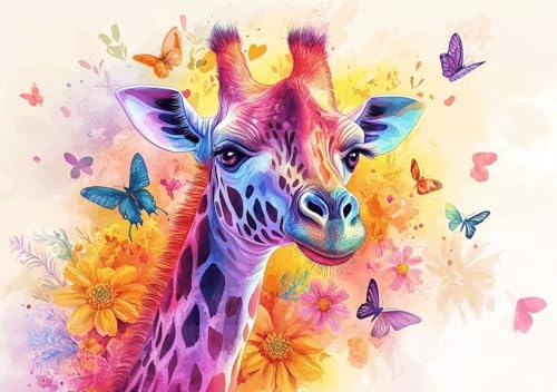 Puzzle 300 Teile Erwachsene Klassische Puzzle Farbige Giraffe Perfekt Um Die ProblemlöSungsfäHigkeiten Zu Verbessern, FöRdert Konzentration und Geduld, Erwachsene und Kinder Ab 14 Jahren 52x38 cm Y-1 Puzzle 300 Teile Erwachsene Klassische Puzzle Farbige Giraffe Perfekt Um Die ProblemlöSungsfäHigkeiten Zu Verbessern, FöRdert Konzentration und Geduld, Erwachsene und Kinder Ab 14 Jahren 52x38 cm Y-1 von Cohnpjng