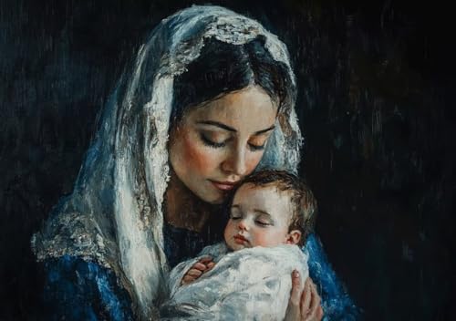 Puzzle 300 Teile Erwachsene Klassische Puzzle Frau und Kind Perfekt Um Die ProblemlöSungsfäHigkeiten Zu Verbessern, FöRdert Konzentration und Geduld, Erwachsene und Kinder Ab 14 Jahren 52x38 cm K-2 von Cohnpjng