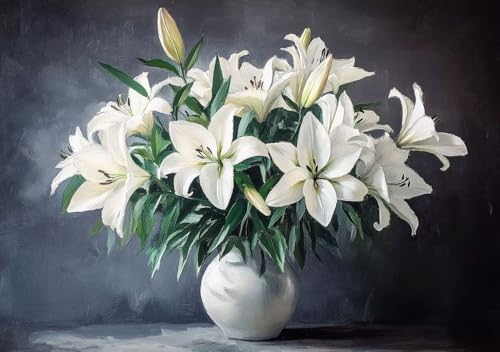 Puzzle 300 Teile Erwachsene Klassische Puzzle Lilie Perfekt Um Die ProblemlöSungsfäHigkeiten Zu Verbessern, FöRdert Konzentration und Geduld, für Erwachsene und Kinder Ab 14 Jahren 52x38 cm A-1 von Cohnpjng