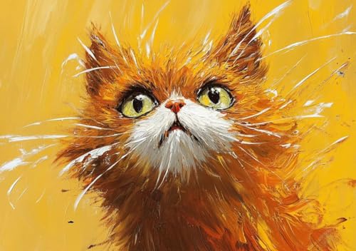 Puzzle 300 Teile Katze, Puzzle Erwachsene XXL 52x38 cm EIN Herausforderndes RäTsel ImpossiblePuzzle, DIY Puzzlespiele für Die Ganze Familie, Compact Box Mit Poster Geschenke für Frauen/MäNner J-8 Puzzle 300 Teile Katze, Puzzle Erwachsene XXL 52x38 cm EIN Herausforderndes RäTsel ImpossiblePuzzle, DIY Puzzlespiele für Die Ganze Familie, Compact Box Mit Poster Geschenke für Frauen/MäNner J-8 von Cohnpjng