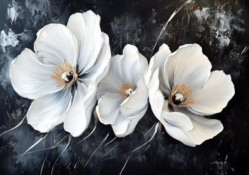 Puzzle 50 Teile Blume, Puzzle Erwachsene XXL 15x10 cm EIN Herausforderndes RäTsel ImpossiblePuzzle, DIY Puzzlespiele für Die Ganze Familie, Compact Box Mit Poster Geschenke für Frauen/MäNner Y-6 von Cohnpjng