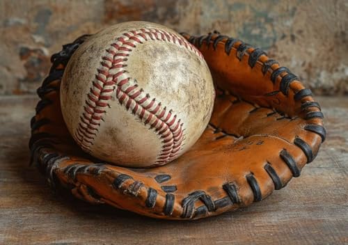 Puzzle 50 Teile Erwachsene Klassische Puzzle Baseball Perfekt Um Die ProblemlöSungsfäHigkeiten Zu Verbessern, FöRdert Konzentration und Geduld, für Erwachsene und Kinder Ab 14 Jahren 15x10 cm P-1 von Cohnpjng