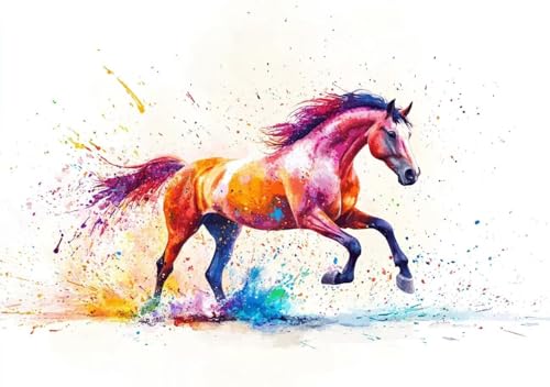 Puzzle 50 Teile Erwachsene Klassische Puzzle Farbe Pferd Perfekt Um Die ProblemlöSungsfäHigkeiten Zu Verbessern, FöRdert Konzentration und Geduld, für Erwachsene und Kinder Ab 14 Jahren 15x10 cm K-2 Puzzle 50 Teile Erwachsene Klassische Puzzle Farbe Pferd Perfekt Um Die ProblemlöSungsfäHigkeiten Zu Verbessern, FöRdert Konzentration und Geduld, für Erwachsene und Kinder Ab 14 Jahren 15x10 cm K-2 von Cohnpjng