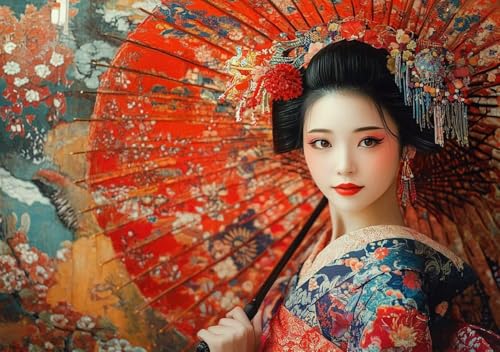 Puzzle 50 Teile Erwachsene Klassische Puzzle Japanerin Perfekt Um Die ProblemlöSungsfäHigkeiten Zu Verbessern, FöRdert Konzentration und Geduld, für Erwachsene und Kinder Ab 14 Jahren 15x10 cm I-8 von Cohnpjng