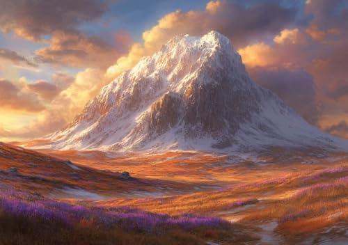 Puzzle 50 Teile Erwachsene Klassische Puzzle Malerischer Schneeberg, Um Die ProblemlöSungsfäHigkeiten Zu Verbessern, FöRdert Konzentration und Geduld, Erwachsene und Kinder Ab 14 Jahren 15x10 cm C-8 von Cohnpjng