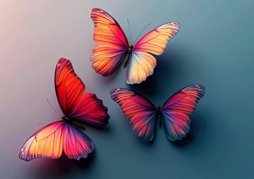 Puzzle 50 Teile Erwachsene Klassische Puzzle Schmetterling Perfekt Um Die ProblemlöSungsfäHigkeiten Zu Verbessern, FöRdert Konzentration und Geduld, für Erwachsene und Kinder Ab 14 Jahren 15x10 cm H-2 von Cohnpjng