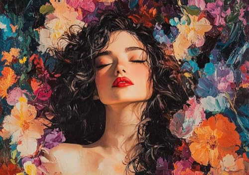 Puzzle 50 Teile Frau Blume, Puzzle Erwachsene XXL 15x10 cm EIN Herausforderndes RäTsel ImpossiblePuzzle, DIY Puzzlespiele für Die Ganze Familie, Compact Box Mit Poster Geschenke für Frauen/MäNner T-4 Puzzle 50 Teile Frau Blume, Puzzle Erwachsene XXL 15x10 cm EIN Herausforderndes RäTsel ImpossiblePuzzle, DIY Puzzlespiele für Die Ganze Familie, Compact Box Mit Poster Geschenke für Frauen/MäNner T-4 von Cohnpjng
