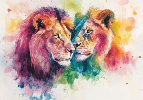 Puzzle 500 Teile Erwachsene Klassische Puzzle Bunter Löwe Perfekt Um Die ProblemlöSungsfäHigkeiten Zu Verbessern, FöRdert Konzentration und Geduld, für Erwachsene und Kinder Ab 14 Jahren 52x38 cm J-1 Puzzle 500 Teile Erwachsene Klassische Puzzle Bunter Löwe Perfekt Um Die ProblemlöSungsfäHigkeiten Zu Verbessern, FöRdert Konzentration und Geduld, für Erwachsene und Kinder Ab 14 Jahren 52x38 cm J-1 von Cohnpjng