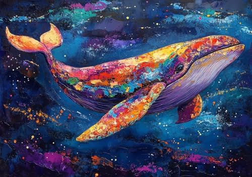 Puzzle 500 Teile Erwachsene Klassische Puzzle Bunter Wal Perfekt Um Die ProblemlöSungsfäHigkeiten Zu Verbessern, FöRdert Konzentration und Geduld, für Erwachsene und Kinder Ab 14 Jahren 52x38 cm J-8 Puzzle 500 Teile Erwachsene Klassische Puzzle Bunter Wal Perfekt Um Die ProblemlöSungsfäHigkeiten Zu Verbessern, FöRdert Konzentration und Geduld, für Erwachsene und Kinder Ab 14 Jahren 52x38 cm J-8 von Cohnpjng