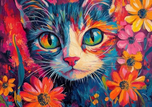 Puzzle 500 Teile Erwachsene Klassische Puzzle Farbe Katze Perfekt Um Die ProblemlöSungsfäHigkeiten Zu Verbessern, FöRdert Konzentration und Geduld, für Erwachsene und Kinder Ab 14 Jahren 52x38 cm S-3 Puzzle 500 Teile Erwachsene Klassische Puzzle Farbe Katze Perfekt Um Die ProblemlöSungsfäHigkeiten Zu Verbessern, FöRdert Konzentration und Geduld, für Erwachsene und Kinder Ab 14 Jahren 52x38 cm S-3 von Cohnpjng