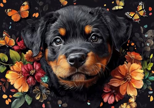 Puzzle 500 Teile Erwachsene Klassische Puzzle Hund und Blumen Perfekt Um Die ProblemlöSungsfäHigkeiten Zu Verbessern, FöRdert Konzentration und Geduld, Erwachsene und Kinder Ab 14 Jahren 52x38 cm M-9 Puzzle 500 Teile Erwachsene Klassische Puzzle Hund und Blumen Perfekt Um Die ProblemlöSungsfäHigkeiten Zu Verbessern, FöRdert Konzentration und Geduld, Erwachsene und Kinder Ab 14 Jahren 52x38 cm M-9 von Cohnpjng