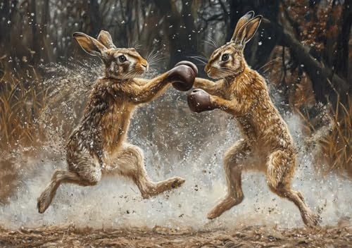 Puzzle 500 Teile Erwachsene Klassische Puzzle Kaninchen Perfekt Um Die ProblemlöSungsfäHigkeiten Zu Verbessern, FöRdert Konzentration und Geduld, für Erwachsene und Kinder Ab 14 Jahren 52x38 cm N-9 von Cohnpjng