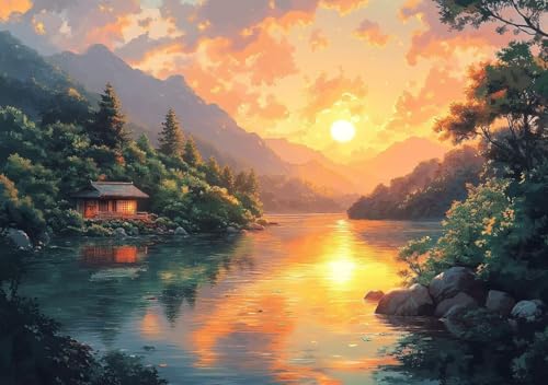 Puzzle 500 Teile Erwachsene Klassische Puzzle Landschaft Perfekt Um Die ProblemlöSungsfäHigkeiten Zu Verbessern, FöRdert Konzentration und Geduld, für Erwachsene und Kinder Ab 14 Jahren 52x38 cm Y-5 von Cohnpjng