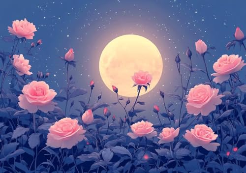 Puzzle 500 Teile Erwachsene Klassische Puzzle Mond und Blumen Perfekt Um Die ProblemlöSungsfäHigkeiten Zu Verbessern, FöRdert Konzentration und Geduld, Erwachsene und Kinder Ab 14 Jahren 52x38 cm N-5 Puzzle 500 Teile Erwachsene Klassische Puzzle Mond und Blumen Perfekt Um Die ProblemlöSungsfäHigkeiten Zu Verbessern, FöRdert Konzentration und Geduld, Erwachsene und Kinder Ab 14 Jahren 52x38 cm N-5 von Cohnpjng