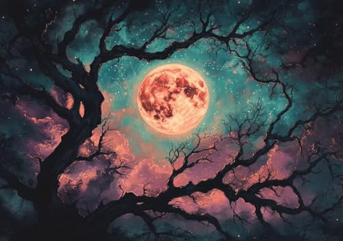 Puzzle 500 Teile Erwachsene Klassische Puzzle Mondlandschaft Perfekt Um Die ProblemlöSungsfäHigkeiten Zu Verbessern, FöRdert Konzentration und Geduld, Erwachsene und Kinder Ab 14 Jahren 52x38 cm H-9 von Cohnpjng