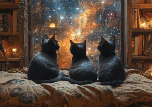 Puzzle 500 Teile Erwachsene Klassische Puzzle Schwarze Katze Perfekt Um Die ProblemlöSungsfäHigkeiten Zu Verbessern, FöRdert Konzentration und Geduld, Erwachsene und Kinder Ab 14 Jahren 52x38 cm D-5 Puzzle 500 Teile Erwachsene Klassische Puzzle Schwarze Katze Perfekt Um Die ProblemlöSungsfäHigkeiten Zu Verbessern, FöRdert Konzentration und Geduld, Erwachsene und Kinder Ab 14 Jahren 52x38 cm D-5 von Cohnpjng