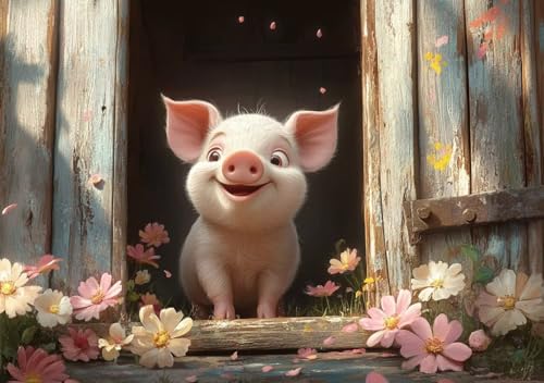 Puzzle 500 Teile Erwachsene Klassische Puzzle Süßes Schwein Perfekt Um Die ProblemlöSungsfäHigkeiten Zu Verbessern, FöRdert Konzentration und Geduld, Erwachsene und Kinder Ab 14 Jahren 52x38 cm G-1 Puzzle 500 Teile Erwachsene Klassische Puzzle Süßes Schwein Perfekt Um Die ProblemlöSungsfäHigkeiten Zu Verbessern, FöRdert Konzentration und Geduld, Erwachsene und Kinder Ab 14 Jahren 52x38 cm G-1 von Cohnpjng